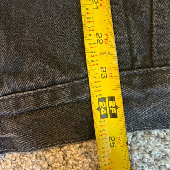 LEVI’S Black Vintage Original USA 90’s Coat Jean Denim Jacket 70598-4159 Large - Picture 12 of 15